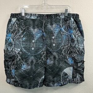 REEL Legends Performance Fishing Cargo Shorts Black Radar Sonar Men's XL